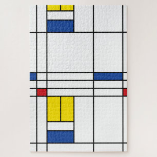 Mondrian II Minimalistisch De Stijl Modern Kunst D Legpuzzel