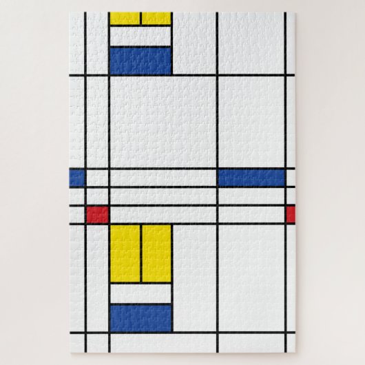 Mondrian II Minimalistisch De Stijl Modern Kunst D Legpuzzel (Verticaal)