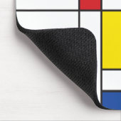 Mondrian II Minimalistisch De Stijl Modern Kunst D Muismat (Hoek)