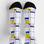 Mondrian II Minimalistisch De Stijl Modern Kunst D Sokken (Top)