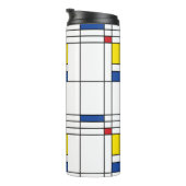 Mondrian II Minimalistisch De Stijl Modern Kunst D Thermosbeker (Geroteerd rechts)