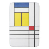 Mondrian II Minimalistische De Stijl Moderne Kunst Badmat (Voorkant Verticaal)