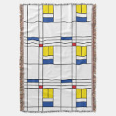 Mondrian II Minimalistische De Stijl Moderne Kunst Deken (Voorkant Verticaal)