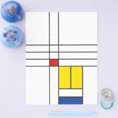 Mondrian II Minimalistische De Stijl Moderne Kunst Flyer (Enkel)