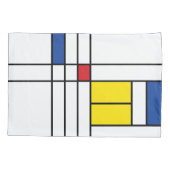 Mondrian II Minimalistische De Stijl Moderne Kunst Kussensloop (Achterkant)