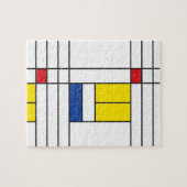 Mondrian II Minimalistische De Stijl Moderne Kunst Legpuzzel (Horizontaal)
