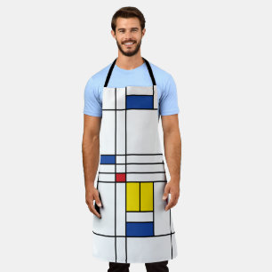 Mondrian II Minimalistische De Stijl Moderne Kunst Schort