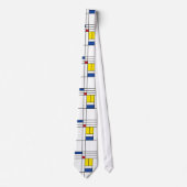 Mondrian II Minimalistische De Stijl Moderne Kunst Stropdas (Voorkant)