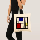 Mondrian Impression Art Tote Bag (Voorkant (product))
