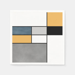 Mondrian inspiratie servet