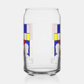 Mondrian Inspired Chamomile Blikvorm Glas (Rechts)