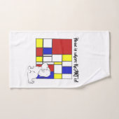 Mondrian Inspired Chamomile Handdoek (Handdoek)