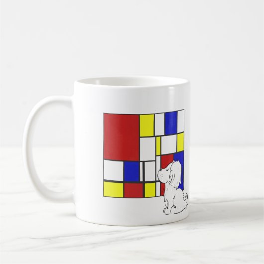 Mondrian Inspired Chamomile Koffiemok (Links)