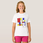 Mondrian Inspired Chamomile T-shirt (Voorkant volledig)