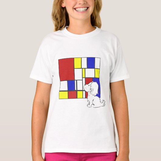 Mondrian Inspired Chamomile T-shirt (Voorkant)