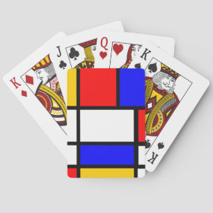 Mondrian-kaartspel Pokerkaarten