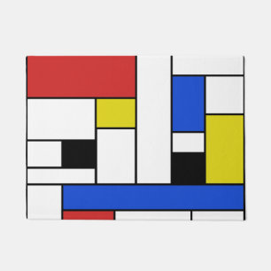 Mondrian Lijnen Deurmat