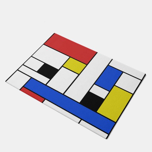 Mondrian Lines 18" x 24" deurmat (Schuin)