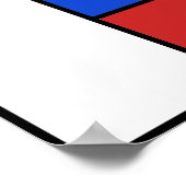 Mondrian Lines 24" x 24" Poster (Matte) (Hoek)