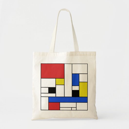 Mondrian Lines Budget Tas (Voorkant)