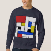 Mondrian Lines Mannen Sweatshirt (Voorkant)