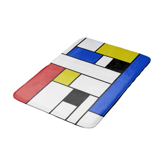 Mondrian Lines Medium Badmat (Gekanteld)