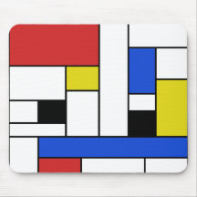 Mondrian Lines Mousepad