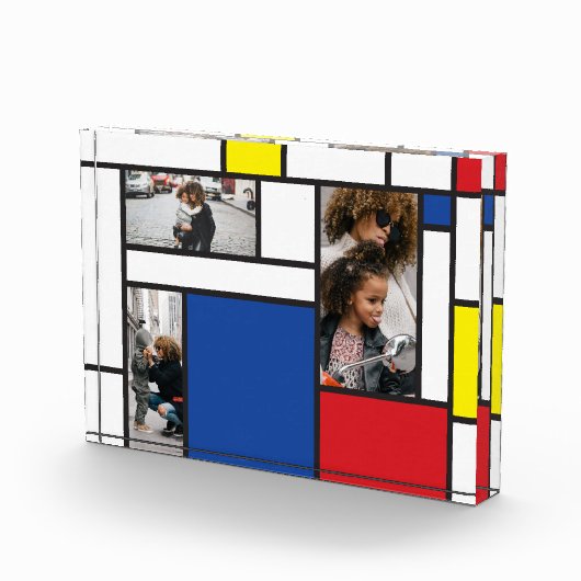 Mondrian Minimalist De Stijl Geo Modern Art Foto (Rechts)