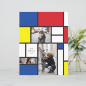 Mondrian Minimalist De Stijl Geo Modern Art Foto (Staand voorkant)