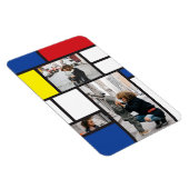 Mondrian Minimalist De Stijl Geo Modern Art Foto Magneet (Rechterzijde)