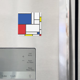 Mondrian Minimalistische Geometrische De Stijl Mod Magneet