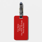 Mondrian Modern Art Bagagelabel (Achterkant verticaal)