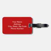 Mondrian Modern Art Bagagelabel (Achterkant horizontaal)