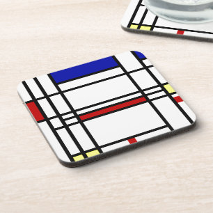 Mondrian Modern Art Bier Onderzetter