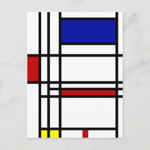 Mondrian Modern Art Briefkaart
