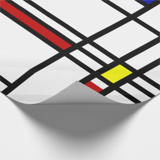 Mondrian Modern Art Cadeaupapier (Hoek)
