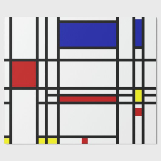 Mondrian Modern Art Cadeaupapier (Vlak)