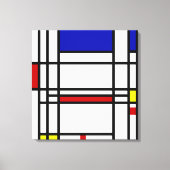 Mondrian Modern Art Canvas Afdruk (Voorkant)