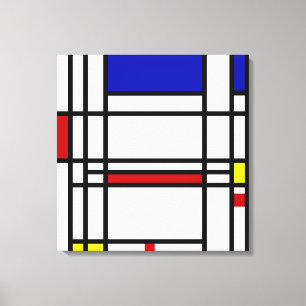 Mondrian Modern Art Canvas Afdruk
