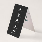 Mondrian Modern Art de Stijl Minimalist Abstract Visitekaartje (Achterkant)