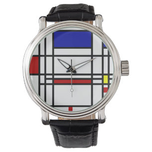 Mondrian Modern Art Horloge