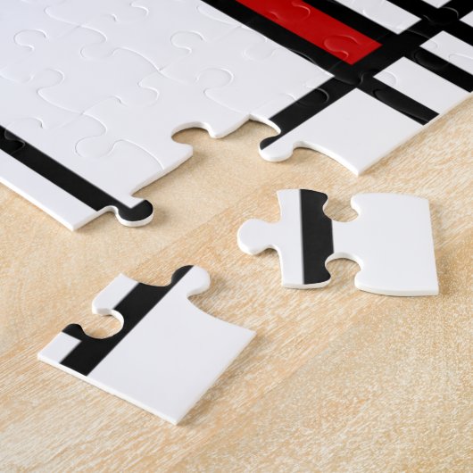 Mondrian Modern Art Legpuzzel (Zijkant)