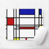 Mondrian Modern Art Muismat (Met muis)