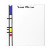 Mondrian Modern Art Notitieblok (Voorkant)