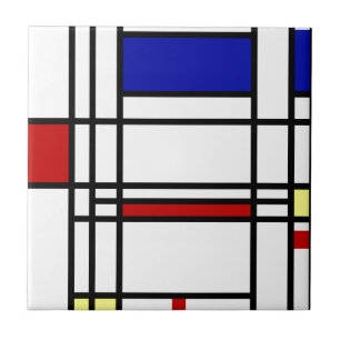 Mondrian Modern Art Tegeltje