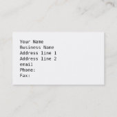 Mondrian Modern Art Visitekaartje (Achterkant)