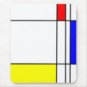Mondrian Mousepad Muismat (Voorkant)