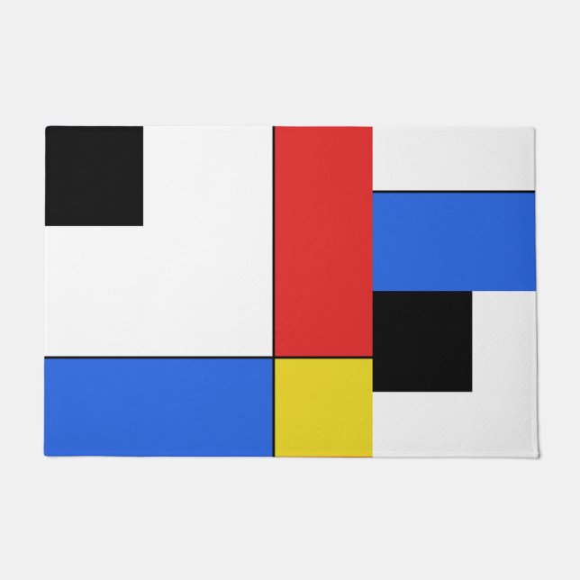 Mondrian Neoplasticism Deurmat (Voorkant)