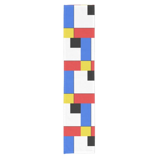 Mondrian Neoplasticism Korte Tafelloper (Voorkant)