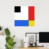 Mondrian Neoplasticism Poster (Thuiskantoor)
